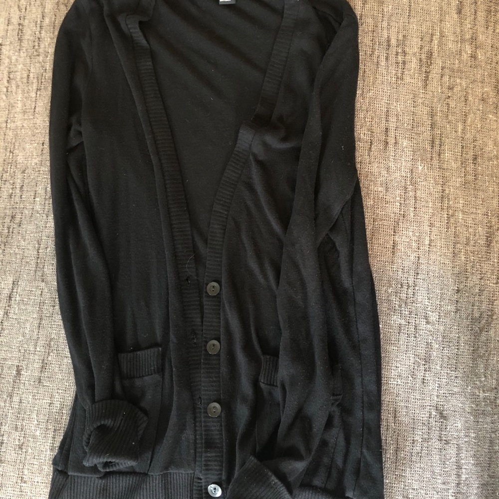 Black cardigan
